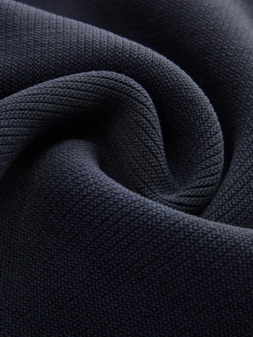 COMMENSE Knitwear|Bottoms^Mid-Waist Ruffle Sweater Pants Navy