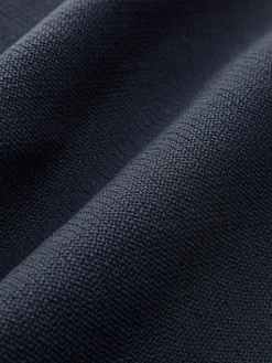 COMMENSE Knitwear|Bottoms^Mid-Waist Ruffle Sweater Pants Navy
