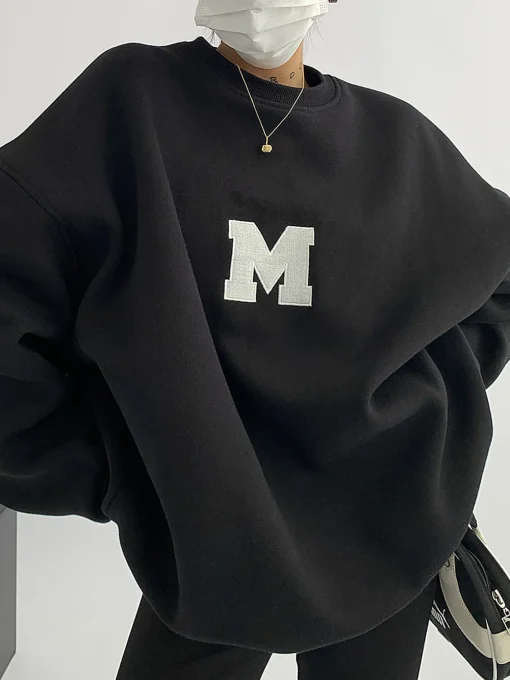 COMMENSE Sweatshirts & Hoodies|Tops^Minimalism Oversized Sweatshirt Grey