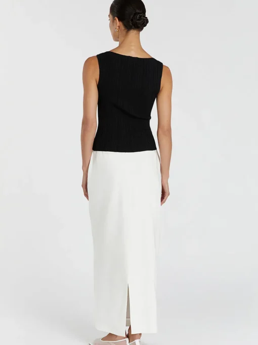 COMMENSE Sweater Vests|Sweaters & Cardigans^Minimalism Solid Sweater Vest Black