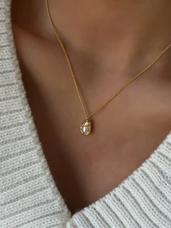 COMMENSE Necklaces|Accessories^Minimalist Baroque Pearl Pendant Necklace Gold