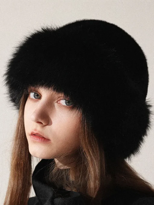 COMMENSE Hair Claws & Hats|Accessories^Minimalist Fuzzy Bucket Hat Brown