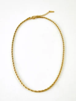 COMMENSE Necklaces|Accessories^Minimalist en Twisted Necklace Gold