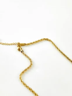 COMMENSE Necklaces|Accessories^Minimalist en Twisted Necklace Gold
