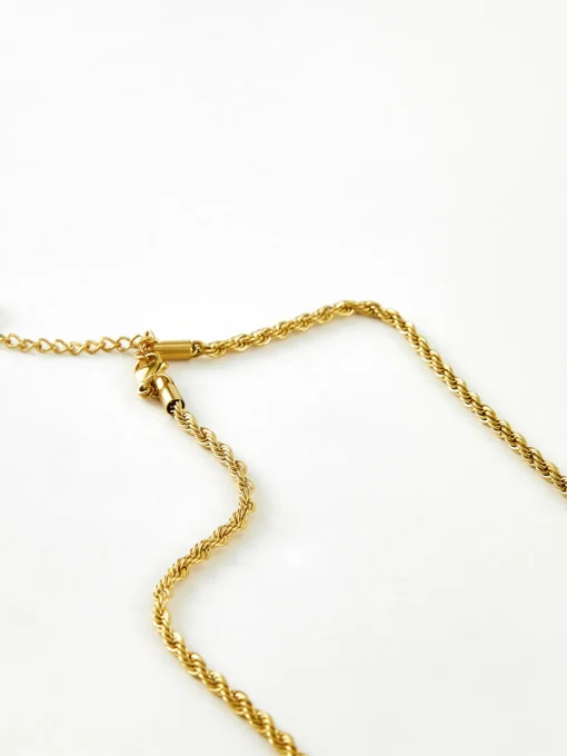 COMMENSE Necklaces|Accessories^Minimalist en Twisted Necklace Gold
