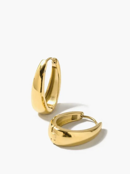 COMMENSE Earrings|Accessories^Minimalist Huggie Hoop Earrings Golden