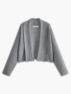 COMMENSE Knitwear|Tops^Minimalist Lapel Cardigan Grey
