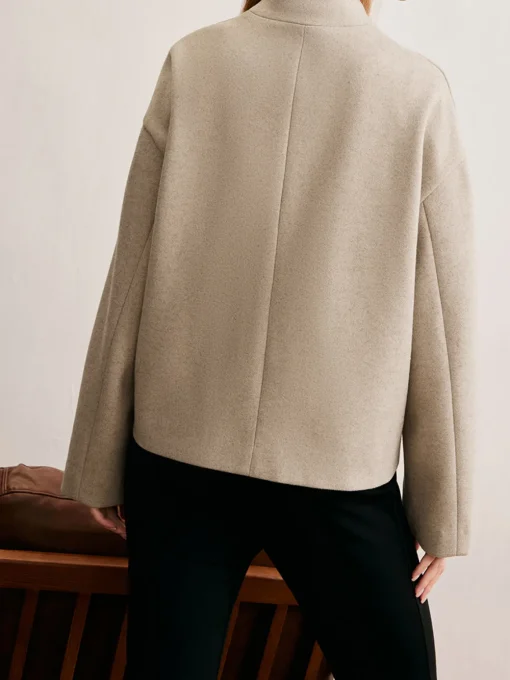 COMMENSE Cardigans|Outerwear^Minimalist Regular Fit Button Cardigan Khaki