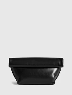 COMMENSE Bags|Accessories^Minimalist Rolled Edge Envelope Clutch Bag Black