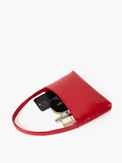 COMMENSE Bags|Accessories^Minimalist Short-Handle Shoulder Bag Red