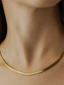 COMMENSE Necklaces|Accessories^Minimalist Snake Chain Necklace Golden