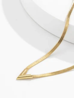 COMMENSE Necklaces|Accessories^Minimalist Snake Chain Necklace Gold