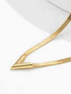 COMMENSE Necklaces|Accessories^Minimalist Snake Chain Necklace Gold