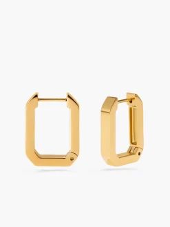 COMMENSE Accessories^Minimalist U-Shape Earrings Gold