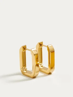 COMMENSE Accessories^Minimalist U-Shape Earrings Gold