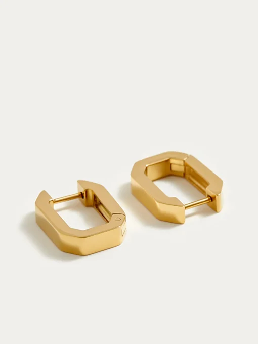 COMMENSE Accessories^Minimalist U-Shape Earrings Gold