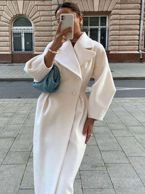 COMMENSE Outerwear|Coats^Miss Paris Trench Coat White