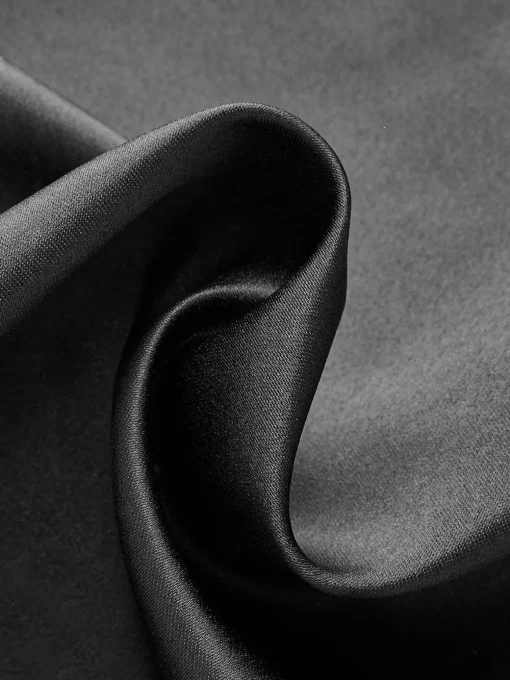 COMMENSE Dresses^Mock Neck Mesh-Detail Short Dress Black