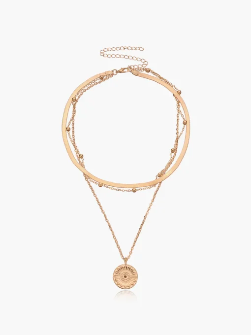 COMMENSE Necklaces|Accessories^Multi-Layer Ball Bead Necklace Gold