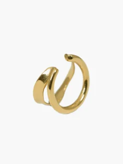 COMMENSE Earrings|Accessories^1pc Irregular Double Layer Hoop Ear Clip Gold