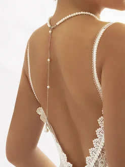 COMMENSE Necklaces|Accessories^Pearl Beaded Tassel Necklace Silver