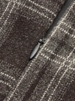 COMMENSE Skirts|Bottoms^Plaid Tweed Mini Skirt Khaki