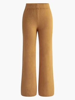 COMMENSE Knitwear|Tops^Plain Mock Neck Three-Piece Sweater Pants Set Khaki