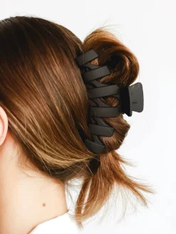 COMMENSE Hair Claws & Hats|Accessories^Plain Retro Hair Claw Black
