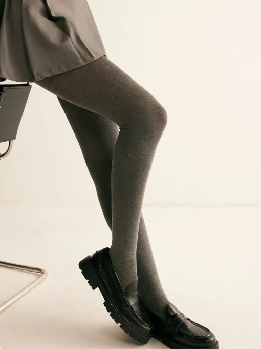 COMMENSE Socks & Tights|Accessories^Plain Soft Touch Leggings Grey