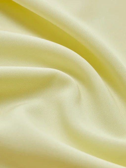 COMMENSE Dresses^Pleated Piping Zipper Tube Dress Yellow