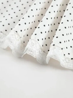 COMMENSE White Dresses|Casual Dresses^Polka Dot Knotted Cami Short Dress White