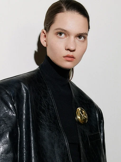 COMMENSE Accessories^Potholes Hollow Hoop Brooch Gold