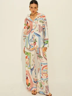 COMMENSE Pants Sets|Matching Sets^Printed Long Sleeve Pants Set Green
