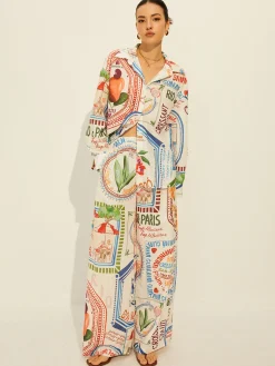 COMMENSE Pants Sets|Matching Sets^Printed Long Sleeve Pants Set Green