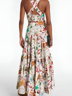 COMMENSE Skirt Sets|Long Sleeve Sets^Printed Pleated Skirt Set Multicolor
