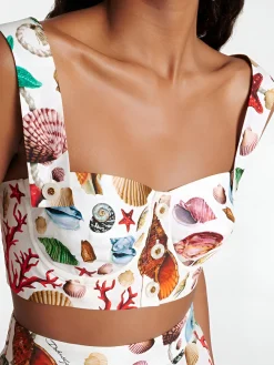 COMMENSE Skirt Sets|Long Sleeve Sets^Printed Pleated Skirt Set Multicolor