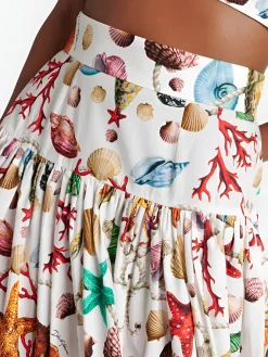 COMMENSE Skirt Sets|Long Sleeve Sets^Printed Pleated Skirt Set Multicolor