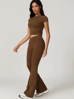 COMMENSE Activewear^Quick-Drying Butt Lifting Leggings DarkBrown