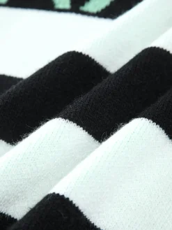 COMMENSE Sweater Tops|Sweaters & Cardigans^Rare Oversized Stripe Sweater White