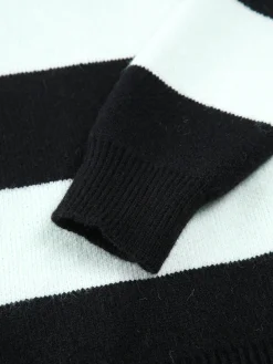 COMMENSE Sweater Tops|Sweaters & Cardigans^Rare Oversized Stripe Sweater White