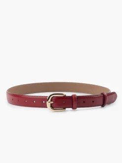 COMMENSE Belts & Chain|Accessories^Retro Buckle Versatile Belt Red