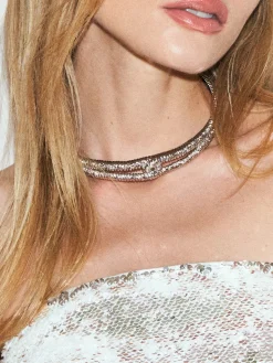 COMMENSE Necklaces|Accessories^Retro Metal Twist Texture Choker Silver