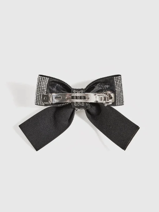 COMMENSE Hair Claws & Hats|Accessories^Rhinestone Bow Hair Clip Silver