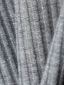 COMMENSE Blouses & Shirts|Tops^Ribbed Panel Lace Slim Blouse LightGrey