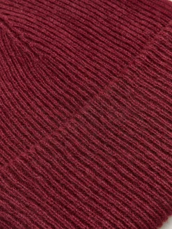 COMMENSE Hair Claws & Hats|Accessories^Ribbed Soft Wool Hat Burgundy