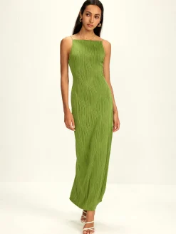 COMMENSE Casual Dresses|Summer Dresses^Ribbed Split Bodycon Cami Dress Green