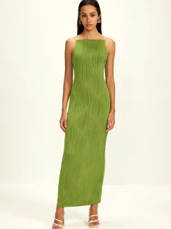 COMMENSE Casual Dresses|Summer Dresses^Ribbed Split Bodycon Cami Dress Green