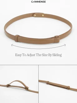 COMMENSE Belts & Chain|Accessories^Right On The Line Belt Brown