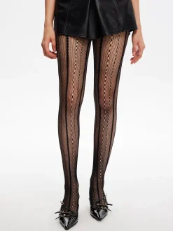 COMMENSE Socks & Tights|Accessories^Ripped Fishnet Tights Black