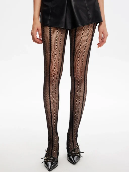 COMMENSE Socks & Tights|Accessories^Ripped Fishnet Tights Black